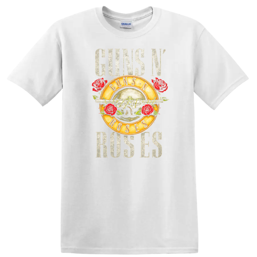 Guns N' Roses Retro Rock Album Cover Legend T Shirt - White