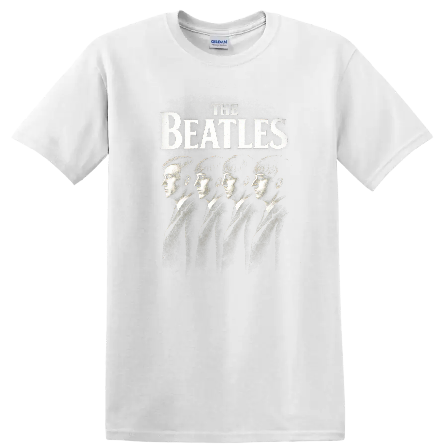 The Beatles Retro Rock Album Cover Style T Shirt - White