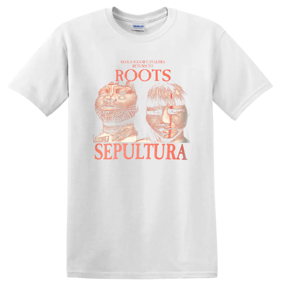 Max & Igor Cavalera Roots Sepultura Retro Metal Band T Shirt - White