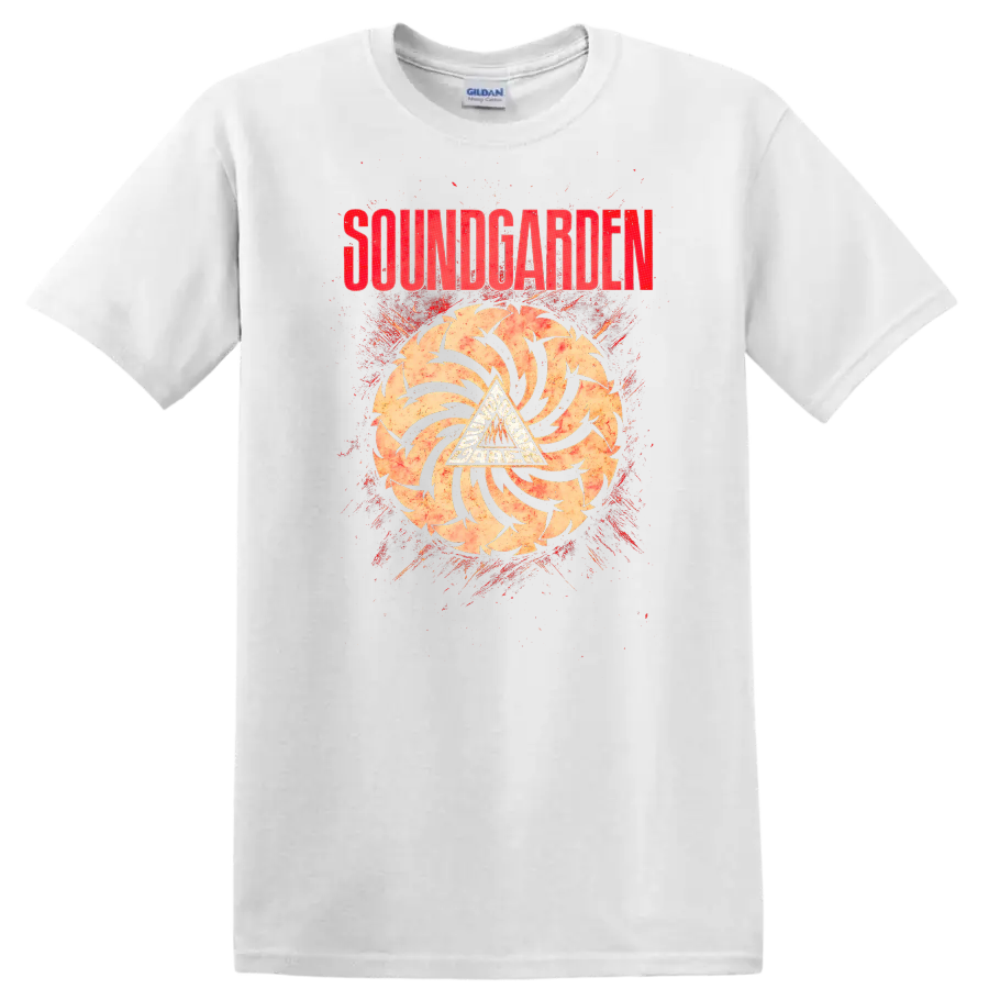 SOUNDGARDEN Retro Heavy Metal Album Cover Legend Style T Shirt - White
